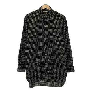 HEUGN / ユーゲン | CIRCLE DOT REGULAR COLLAR SHIRT サークルドット レギュラーカラーシャツ | 2 | ブラック | メンズ(Tシャツ/カットソー(七分/長袖))