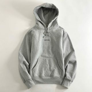 シュプリーム(Supreme)の14e22 SUPREME シュプリーム 18FW Trademark Hooded Sweatshirt プルオーバー フーディ パーカー ロゴ刺繍 S グレー コットン(パーカー)