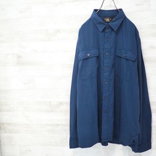 ダブルアールエル(RRL)のRRL 20AW Matlock Work Shirt-Navy/XXL(シャツ)