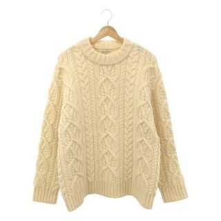 ドリスヴァンノッテン(DRIES VAN NOTEN)の【美品】  DRIES VAN NOTEN / ドリスヴァンノッテン | ケーブル アラン ニット プルオーバー / ボリューム セーター | S | アイボリー | メンズ(ニット/セーター)