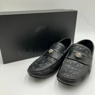 ヴェルサーチ(VERSACE)の【美品】ヴェルサーチ VERSACE ローファー 24cm　メデューサ金具(ローファー/革靴)