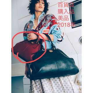 グッチ(Gucci)の美品　グッチ GUCCI リベル ミディアム　ブラック(ハンドバッグ)