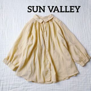 サンバレー(SUNVALLEY)のSUN VALLEY サンバレー ガーゼ ギャザーブラウス(シャツ/ブラウス(長袖/七分))