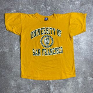 チャンピオン(Champion)のChampion チャンピオン 90's 青タグ カレッジTee UNIVERCITY SAN FRANSISCO サンフランシスコ大学 USA製 ヴィンテージ 377U(Tシャツ/カットソー(半袖/袖なし))