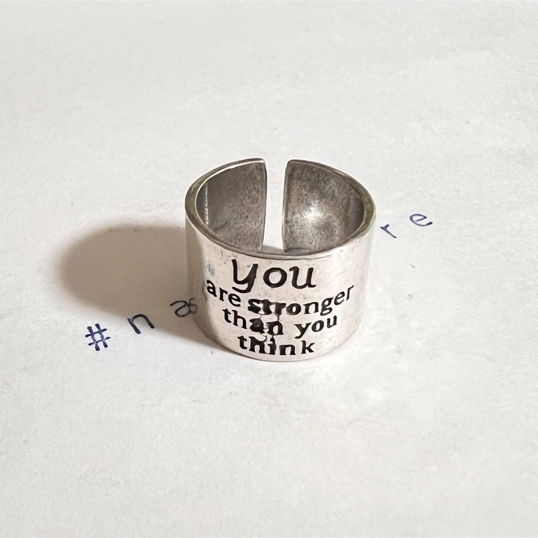 シルバーリング 925 プレーンリング 文字 スクリプト 個性的 韓国 指輪 a メンズのアクセサリー(リング(指輪))の商品写真