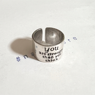シルバーリング 925 プレーンリング 文字 スクリプト 個性的 韓国 指輪 a(リング(指輪))