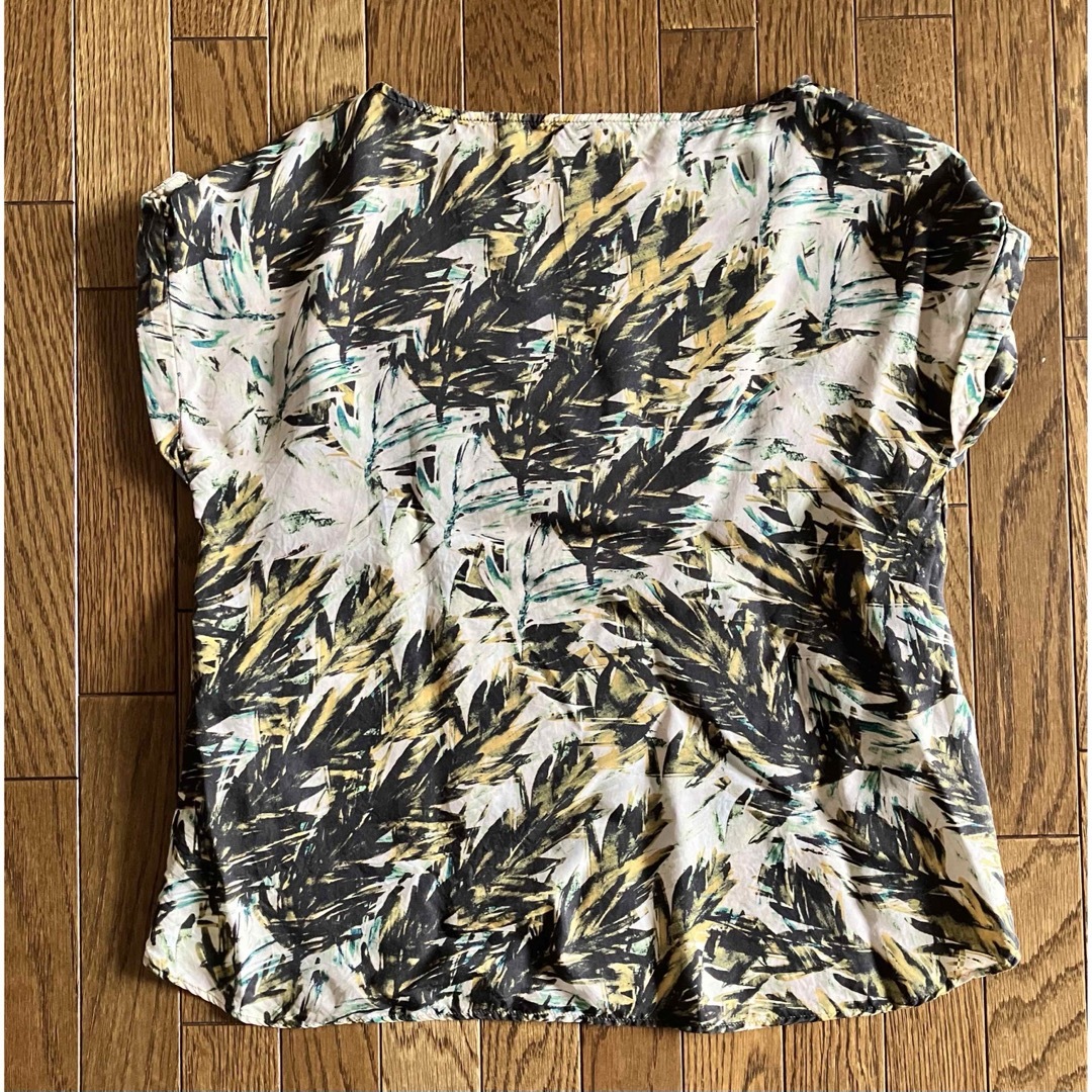 ルーニー　トップス　ブラウス　半袖　薄手　ボタニカル レディースのトップス(シャツ/ブラウス(半袖/袖なし))の商品写真