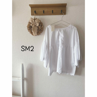SM2 - サマンサモスモス　白 ブラウス シャツ トップス ホワイト 綿 刺繍 カットソー