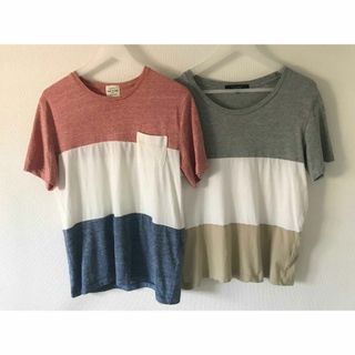 アーバンリサーチ(URBAN RESEARCH)の☆URBAN RESEARCH　メンズ  Tシャツカットソー  パネルボーダー☆(Tシャツ/カットソー(半袖/袖なし))