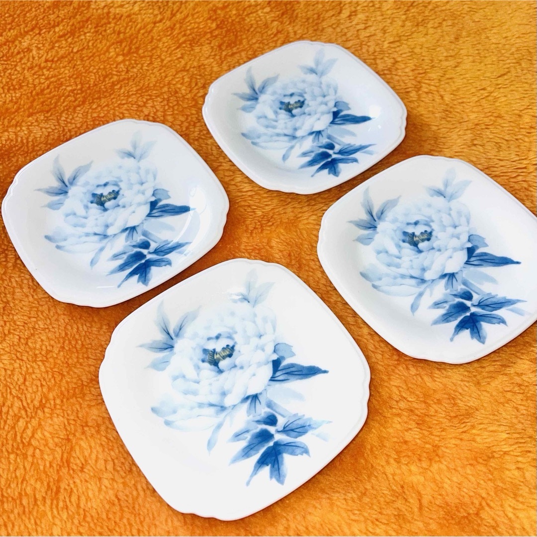 Noritake - 新品 乃りたけ ノリタケ 牡丹 銘々皿 高級和食器 角 Noritake - 新品 乃りたけ ノリタケ 牡丹 銘々皿 高級和食器 角