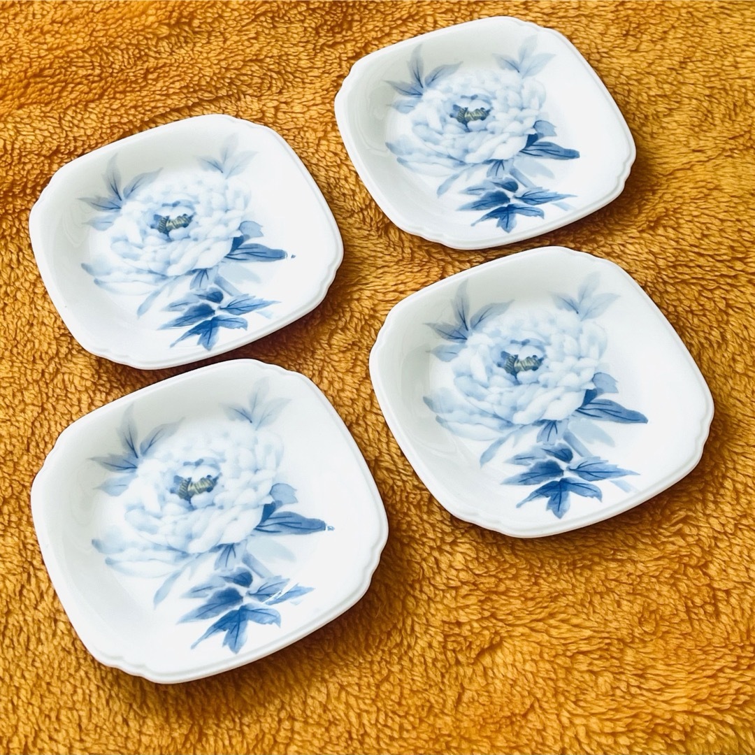 Noritake - 新品 乃りたけ ノリタケ 牡丹 銘々皿 高級和食器 角 Noritake - 新品 乃りたけ ノリタケ 牡丹 銘々皿 高級和食器 角