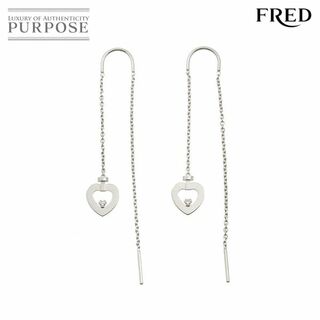 フレッド(FRED)のフレッド FRED プリティウーマン ダイヤ ピアス K18 WG ホワイトゴールド 750 ハート VLP 90229953(ピアス)