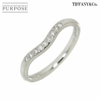 ティファニー(Tiffany & Co.)のティファニー TIFFANY&Co. カーブド バンド 7号 リング ダイヤ 幅2.2mm Pt プラチナ 指輪 VLP 90230955(リング(指輪))