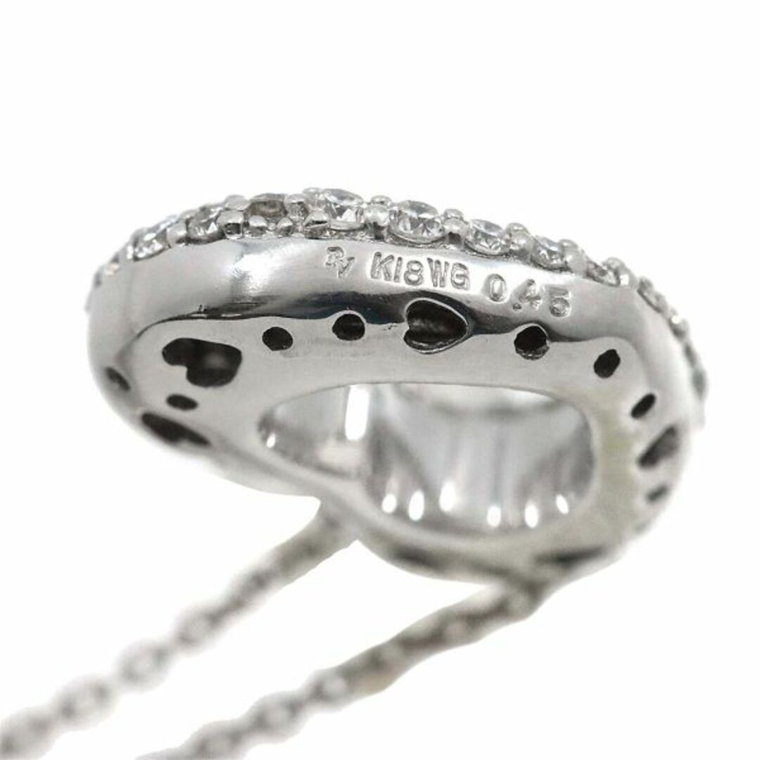 ポンテヴェキオ Ponte Vecchio エモツィオーネ ダイヤ 0.45ct ハート ネックレス 40cm K18 WG 750【証明書付き】 VLP 90231196 ポンテヴェキオ Ponte Vecchio エモツィオーネ ダイヤ 0.45ct ハート ネックレス 40cm K18 WG 750【証明書付き】 VLP 90231196