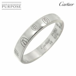 カルティエ(Cartier)のカルティエ Cartier ハッピーバースデー ロゴ SM #60 リング Pt プラチナ 指輪 VLP 90231419(リング(指輪))