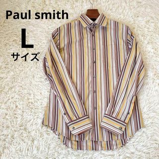 ポールスミス(Paul Smith)のポールスミス　ストライプシャツ　L 綿100 Paulsmith(シャツ)