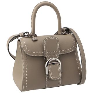 デルヴォー DELVAUX ブリヨン Brillant ミニ サーピケ ロデオカーフ ステッチ トップハンドル 2024年春夏新作 AA0406 ADW0 AKSPA(ショルダーバッグ)