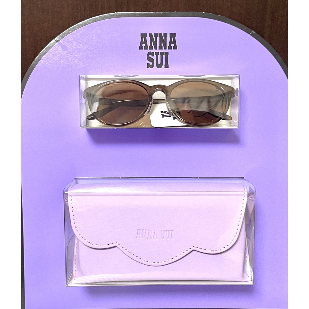 ANNA SUI(アナスイ)のアナスイ　サングラス　ANNA SUI  偏光レンズ　ブラウン　ケース付き レディースのファッション小物(サングラス/メガネ)の商品写真