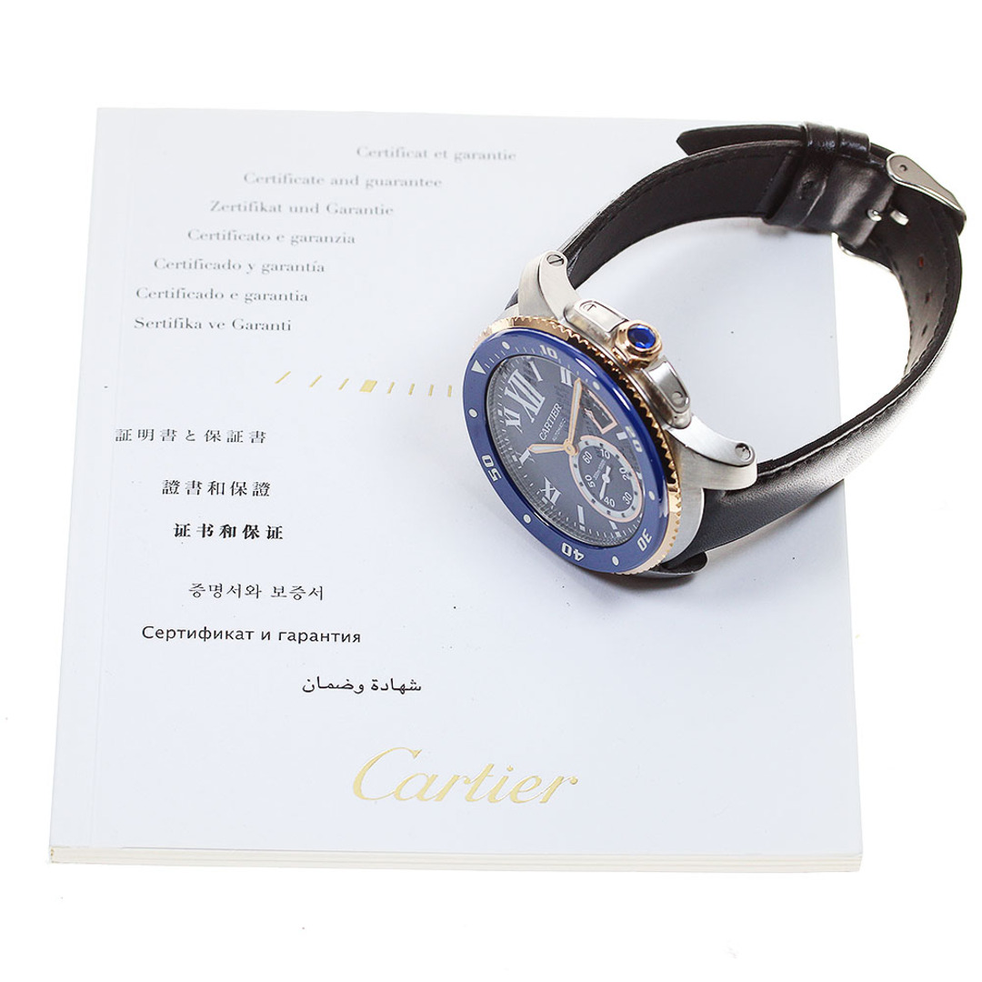 Cartier(カルティエ)のカルティエ CARTIER W2CA0008 カリブルドゥカルティエ ダイバー デイト 自動巻き メンズ 保証書付き_817009 メンズの時計(腕時計(アナログ))の商品写真