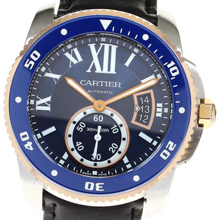 カルティエ(Cartier)のカルティエ CARTIER W2CA0008 カリブルドゥカルティエ ダイバー デイト 自動巻き メンズ 保証書付き_817009(腕時計(アナログ))