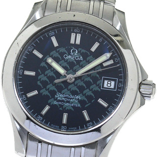オメガ(OMEGA)のオメガ OMEGA 2508.80 シーマスター120 ジャックマイヨール 2002年限定 自動巻き メンズ 保証書付き_815899(腕時計(アナログ))