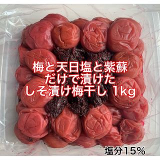 紀州南高梅 訳あり 梅と天日塩と紫蘇だけで漬けた しそ漬け梅干し 1kg