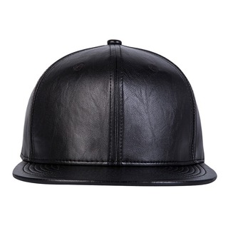 【限定商品】　レザーキャップ　帽子　シック　モダン　ストリート　黒　メンズ(キャップ)