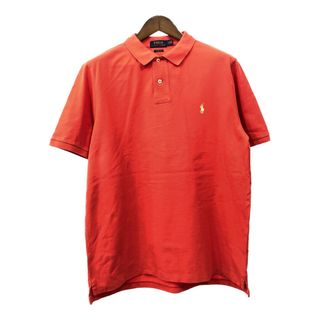 ポロラルフローレン(POLO RALPH LAUREN)のPolo by Ralph Lauren ポロ ラルフローレン ポロシャツ ワンポイント レッド (メンズ L) 中古 古着 Q7311(ポロシャツ)