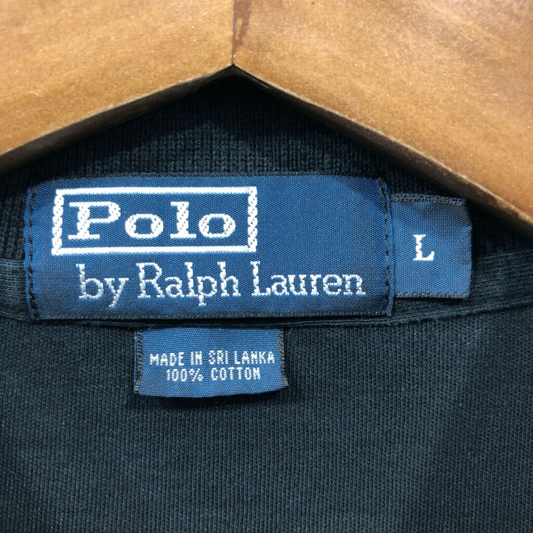 POLO RALPH LAUREN(ポロラルフローレン)のPolo by Ralph Lauren ポロ ラルフローレン ポロシャツ ワンポイント ブラック (メンズ L) 中古 古着 Q7313 メンズのトップス(ポロシャツ)の商品写真