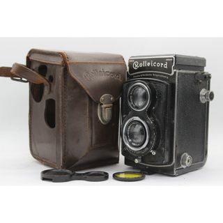 【訳あり品】 ローライ Rolleicord Carl Zeiss Jena Triotar 7.5cm F3.5 ケース付き 二眼カメラ  v116(フィルムカメラ)