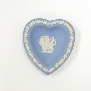 ウェッジウッド(WEDGWOOD)のウェッジウッド(WEDGWOOD) ジャスパー ブルー ハートプレート 10.3cm 【中古】 JA-18918(食器)