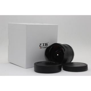 【美品 返品保証】 【元箱付き】七工匠 7Artisans Fish-Eye 7.5mm F2.8 前後キャップ付き 魚眼レンズ  v117(レンズ(単焦点))