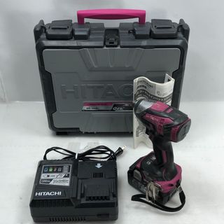 ヒタチ(日立)の◇◇HITACHI 日立 インパクトドライバ 充電器・充電池1個・ケース付 コードレス式 WH18DDL パープル(その他)