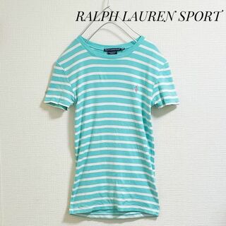 Ralph Lauren - ラルフローレン  スポーツ　Tシャツ　水色　ボーダー　さわやか　ラルフ