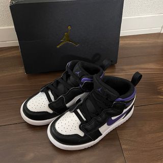 ナイキ(NIKE)のJORDAN 1MIDALT(TD) black/darkiris 15cm(スニーカー)