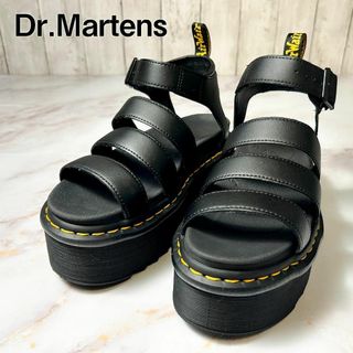 ドクターマーチン(Dr.Martens)の【美品】ドクターマーチン　サンダル　ブラックBLAIRE QUAD 厚底 UK6(サンダル)