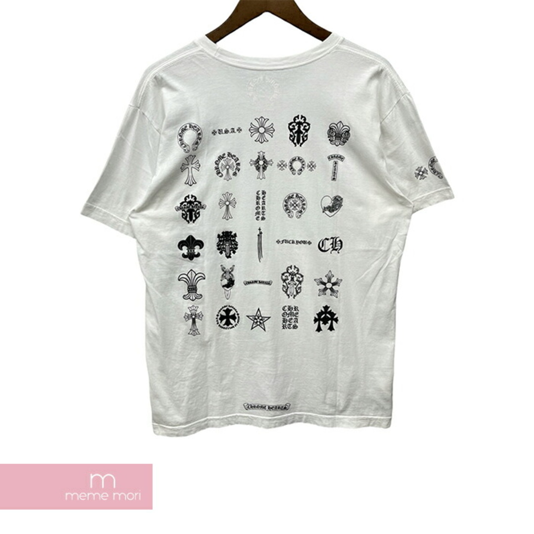 Chrome Hearts(クロムハーツ)のCHROME HEARTS Multi Cross Dagger Tee クロムハーツ マルチクロスダガーTシャツ 半袖カットソー ポケT バックロゴ ホワイト サイズL【240520】【中古-A】【me04】 メンズのトップス(Tシャツ/カットソー(半袖/袖なし))の商品写真