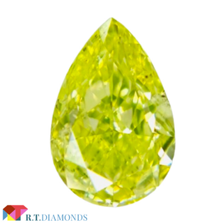 FANCY VIVID YELLOW GREEN 0.505ct PS(その他)