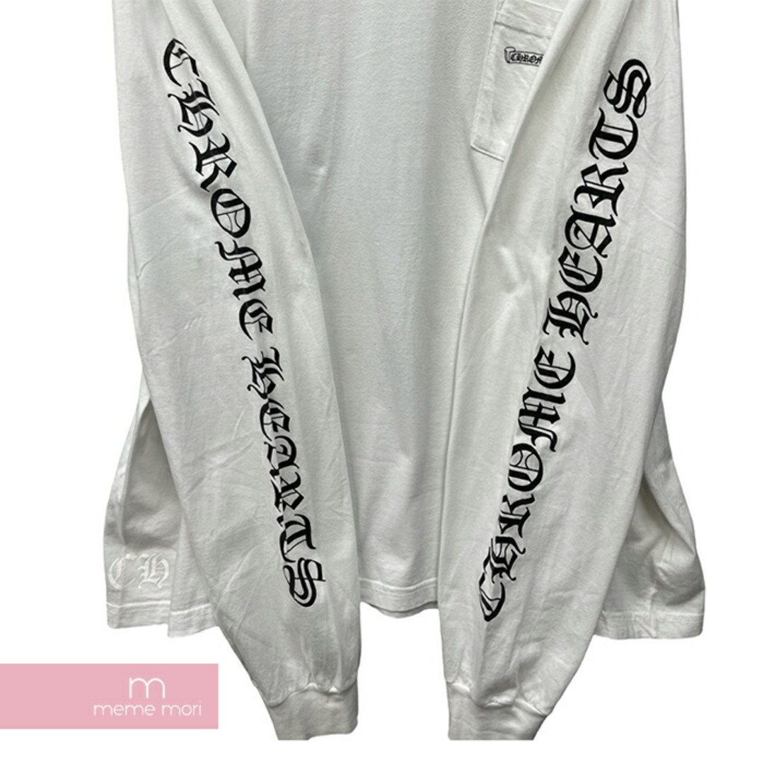 Chrome Hearts(クロムハーツ)のCHROME HEARTS Back Scroll Fuck You L/S Tee クロムハーツ バックスクロールロングスリーブTシャツ 長袖カットソー ロンT ポケT プリント ホワイト サイズXXL【240520】【中古-B】【me04】 メンズのトップス(Tシャツ/カットソー(半袖/袖なし))の商品写真