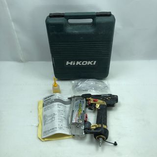 ◇◇HiKOKI ハイコーキ ピン釘打ち機 エアツール ケース付 NP55HM ゴールド(その他)