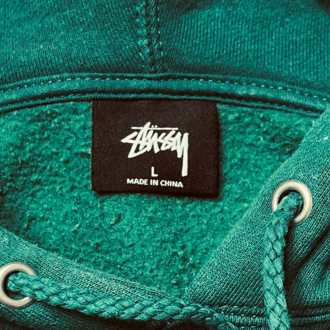 STUSSY(ステューシー)の【即完売】ステューシー☆センター刺繍ロゴ　パーカー　肉厚　裏起毛　入手困難 メンズのトップス(パーカー)の商品写真