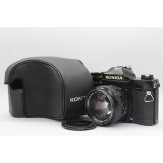 【返品保証】 コニカ Konica Autoreflex T3 ブラック Hexanon AR 50mm F1.4 ケース付き ボディレンズセット  v124(フィルムカメラ)