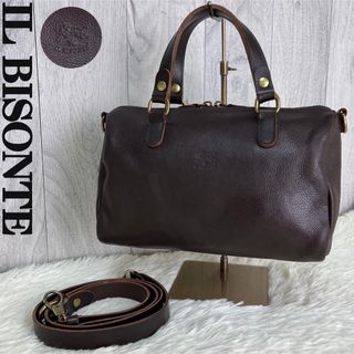 イルビゾンテ(IL BISONTE)の人気♡美品♡IL BISONTE イルビゾンテ 2way ミニボストン バッグ(ショルダーバッグ)