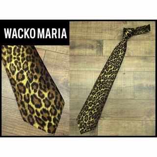 WACKO MARIA - 試着のみ未使用 ワコマリア シルク レオパード柄 大剣 ワイドタイプ ネクタイ