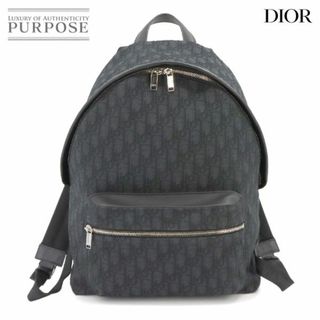 クリスチャンディオール(Christian Dior)のクリスチャン ディオール Christian Dior オブリーク ライダー バックパック キャンバス レザー ブラック VLP 90233286(リュック/バックパック)