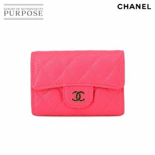 CHANEL - 未使用 展示品 シャネル CHANEL マトラッセ 4連 キーケース キャビアスキン ピンク AP0222 ゴールド 金具 VLP 90233298