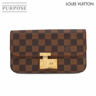 ルイヴィトン(LOUIS VUITTON)の未使用 展示品 ルイ ヴィトン LOUIS VUITTON ダミエ ポルトフォイユ アスコット 二つ折り 長財布 エベヌ ブラウン N63171 VLP 90233323(財布)