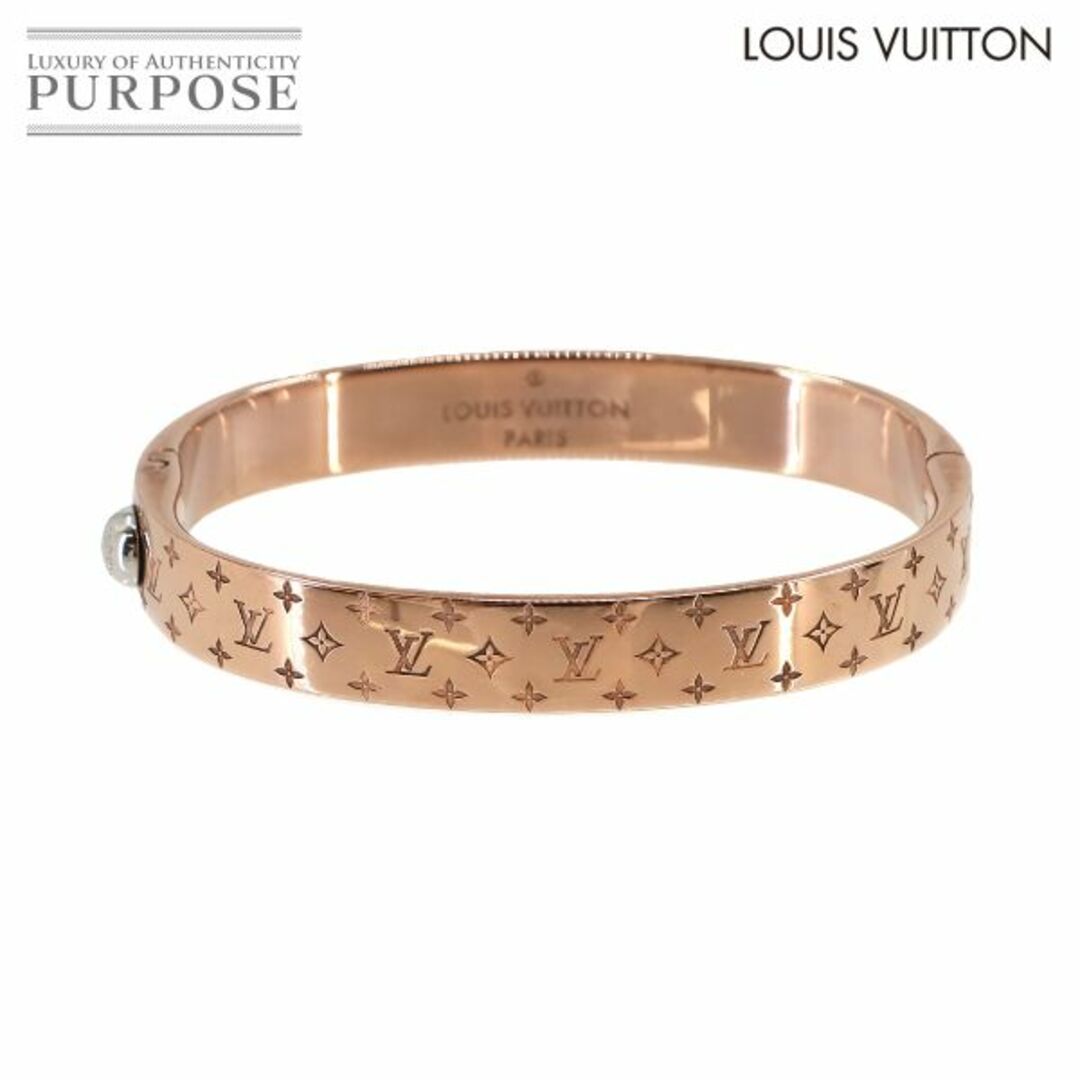 LOUIS VUITTON(ルイヴィトン)の新品同様 ルイ ヴィトン LOUIS VUITTON カフ ナノグラム バングル ブレスレット ピンクゴールド M00254 VLP 90233641 レディースのアクセサリー(ブレスレット/バングル)の商品写真