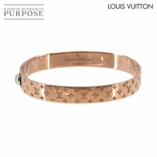 ルイヴィトン(LOUIS VUITTON)の新品同様 ルイ ヴィトン LOUIS VUITTON カフ ナノグラム バングル ブレスレット ピンクゴールド M00254 VLP 90233641(ブレスレット/バングル)