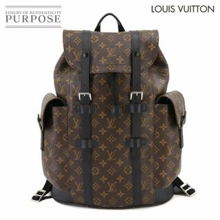 LOUIS VUITTON - ルイ ヴィトン LOUIS VUITTON モノグラム マカサー クリストファー MM バックパック リュック ブラウン M43735 VLP 90233798